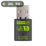 GearUP 600Mbps Dual Band WiFi + Bluetooth Adapter