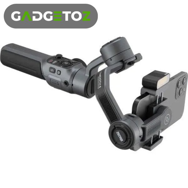 Zhiyun Smooth 5 Gimbal Stabilizer Combo, 3-Axis Handheld Smartphone Gimbal With Grip Tripod Vlog LED Fill Light for iPhone Or Android