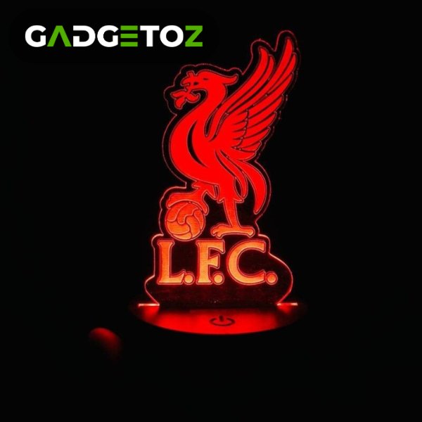 GearUP Acrylic Multicolor Night Lamp Liverpool FC